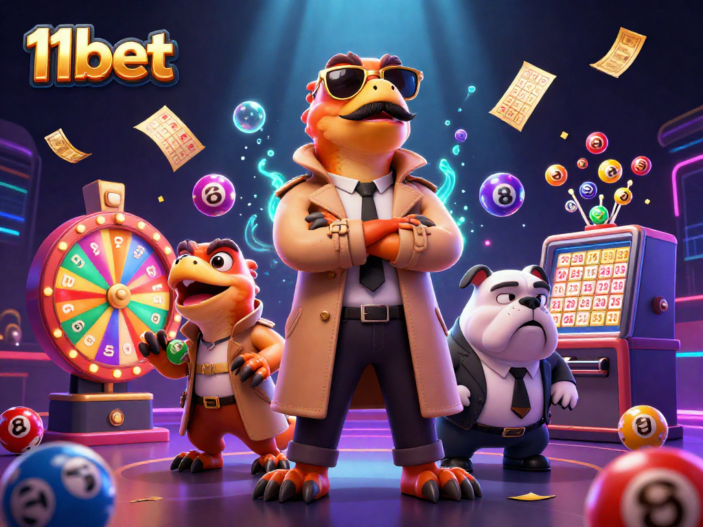 Play exciting lottery games at 11bet with vibrant lottery balls and dynamic prizes!