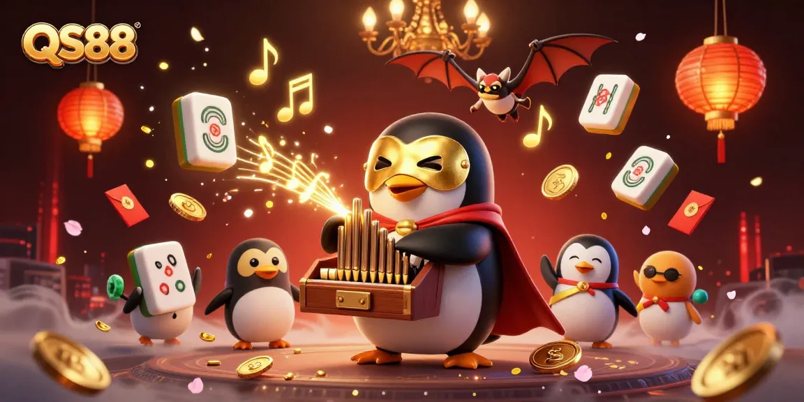 Experience thrilling gameplay at QS88 with vibrant casino elements and enchanting illustrations.