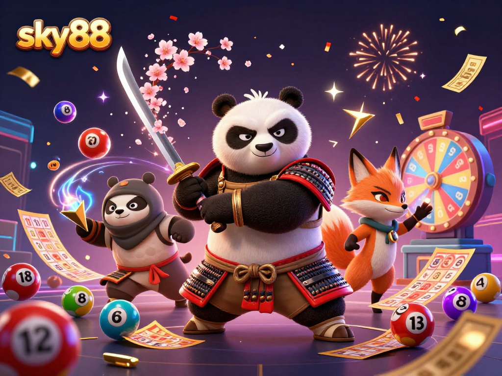 Win big with sky88 at a vibrant online casino, featuring dynamic lottery elements.