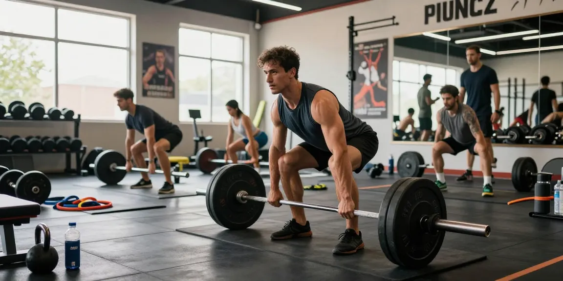 Anabolika Shop showcasing athletes working out, emphasizing strength training and fitness supplements in a motivating gym environment.