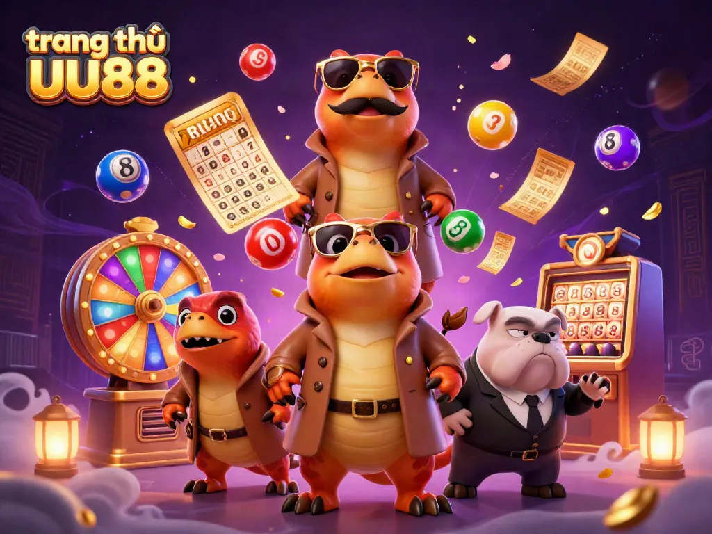 Experience the excitement at trang chủ uu88 with playful raptors and vibrant casino elements.