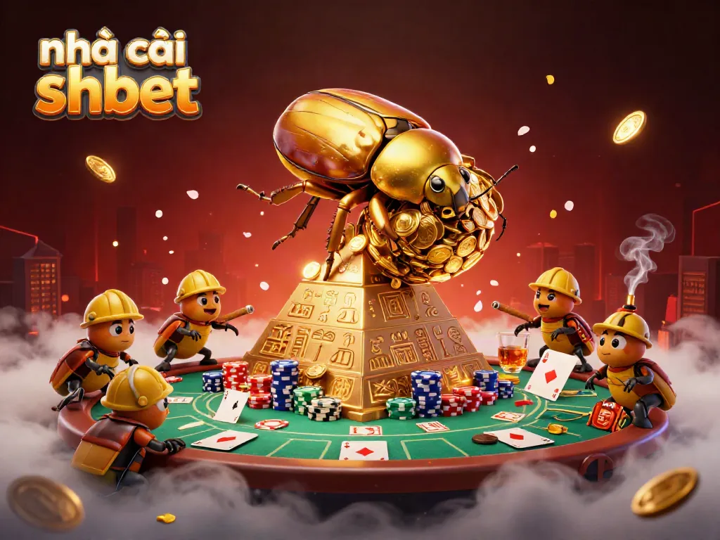 Engage with the dynamic world of nhà cái shbet, where golden beetles symbolize wealth and gaming excitement.