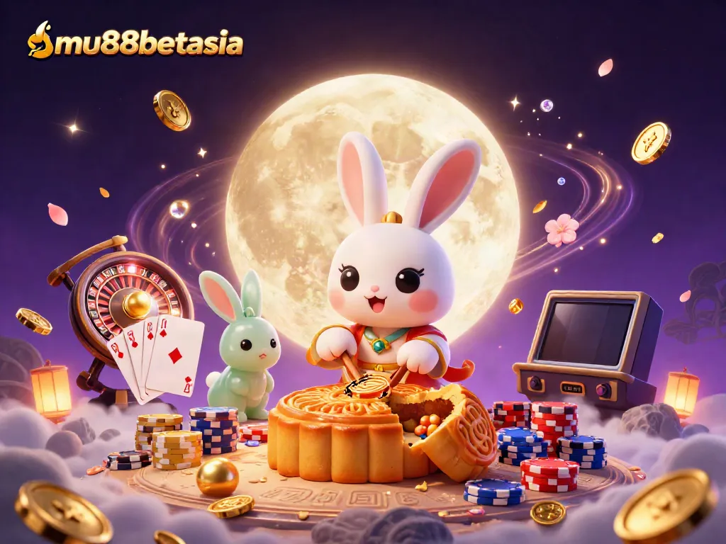 Experience the thrill of mu88betasia with vibrant 3D characters and casino elements.