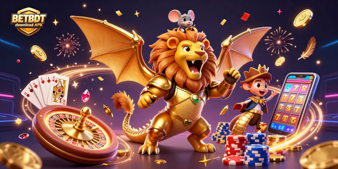 Experience thrilling gameplay with the BETBDT download APK surrounded by exciting casino elements