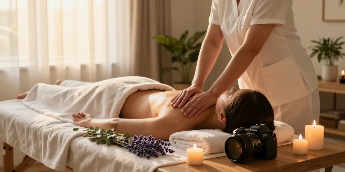 구로출장마사지 experience with professional therapist in calming home setting, showcasing wellness and relaxation.