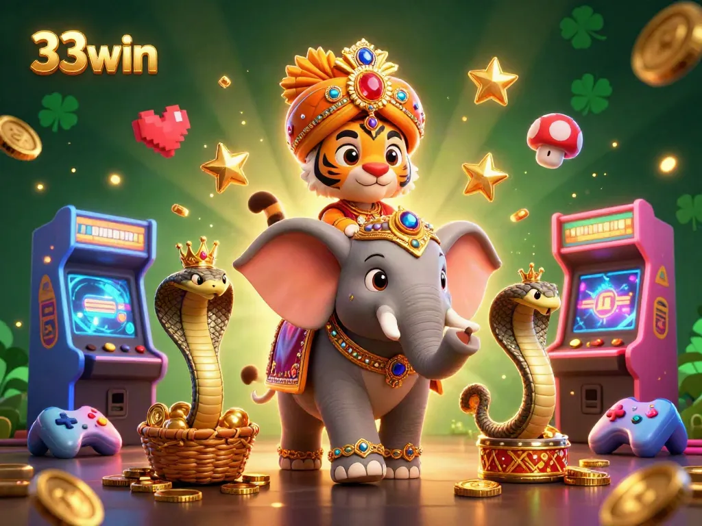 Engage in thrilling gaming adventures at 33win with vibrant scenes from exciting casino activities.