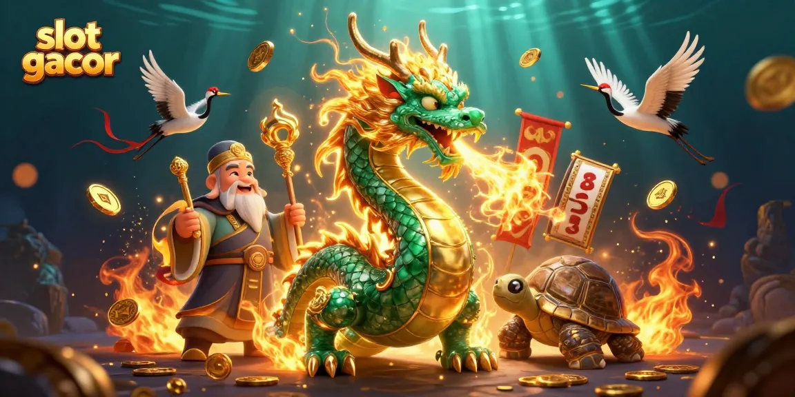 Experience the thrill of slot gacor with vibrant characters and casino elements in a stunning 3D illustration.