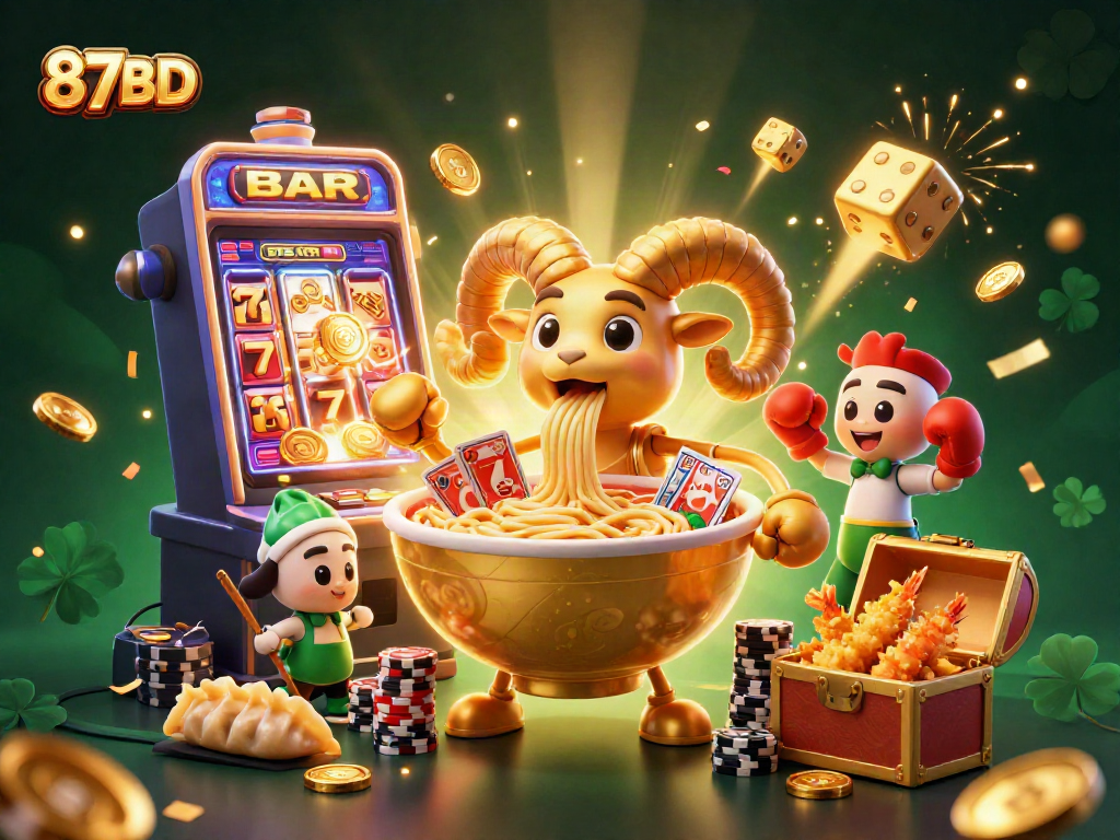 Experience thrilling gameplay at 87BD with vibrant characters and exciting casino elements.