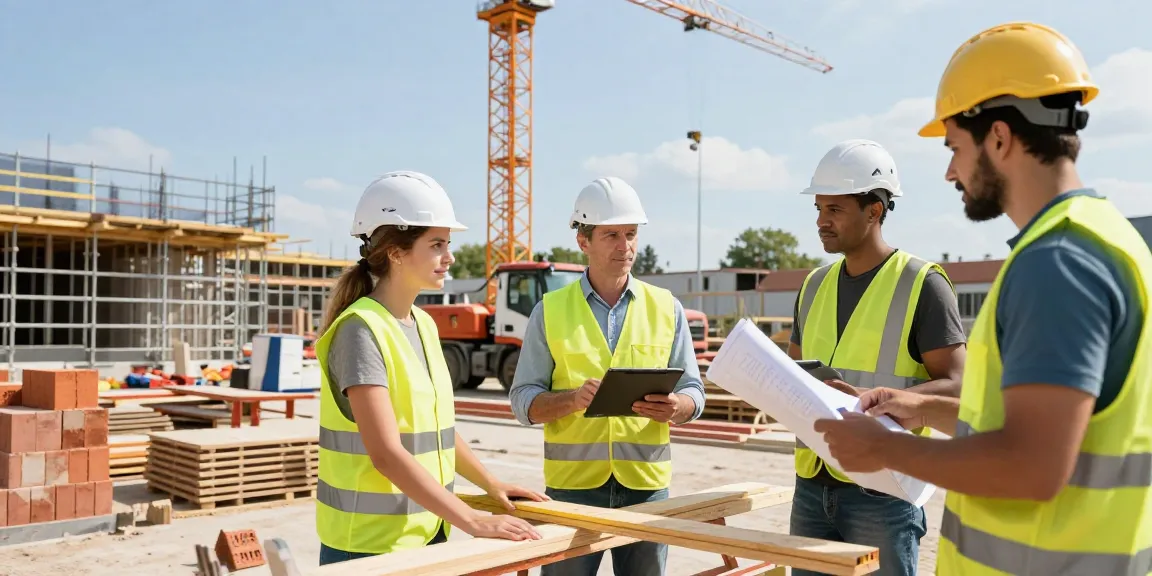 Generalunternehmer Augsburg leitet Baustellen mit Teamarbeit in dynamischer Umgebung.