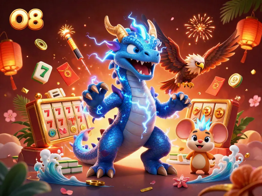 Experience the excitement of O8 with dynamic slot games featuring vibrant characters and rich visuals.