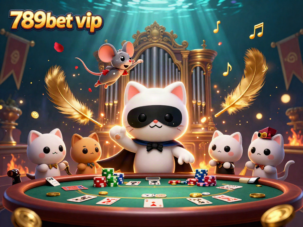 Join the excitement of 789bet vip while playing at a vibrant casino scene with detailed characters and dynamic elements.