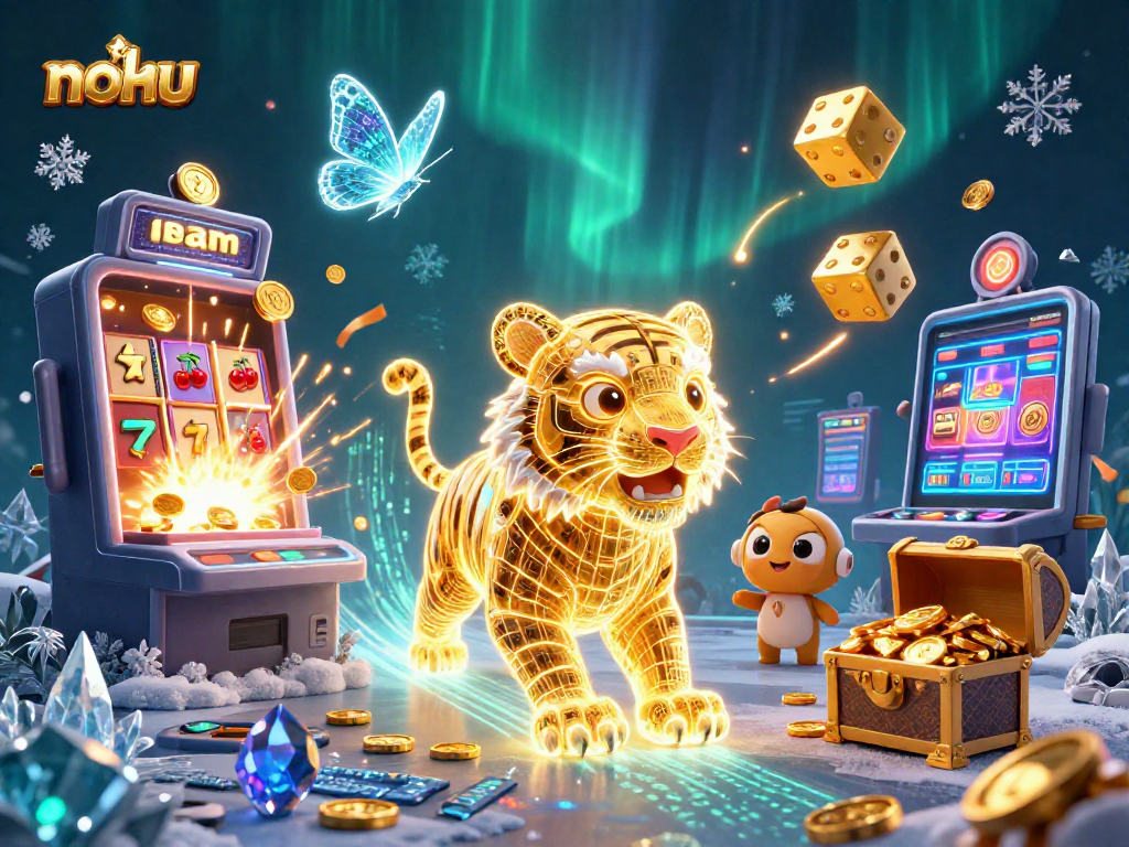 Experience thrilling gameplay with nohu at our vibrant digital casino, showcasing a jackpot explosion.
