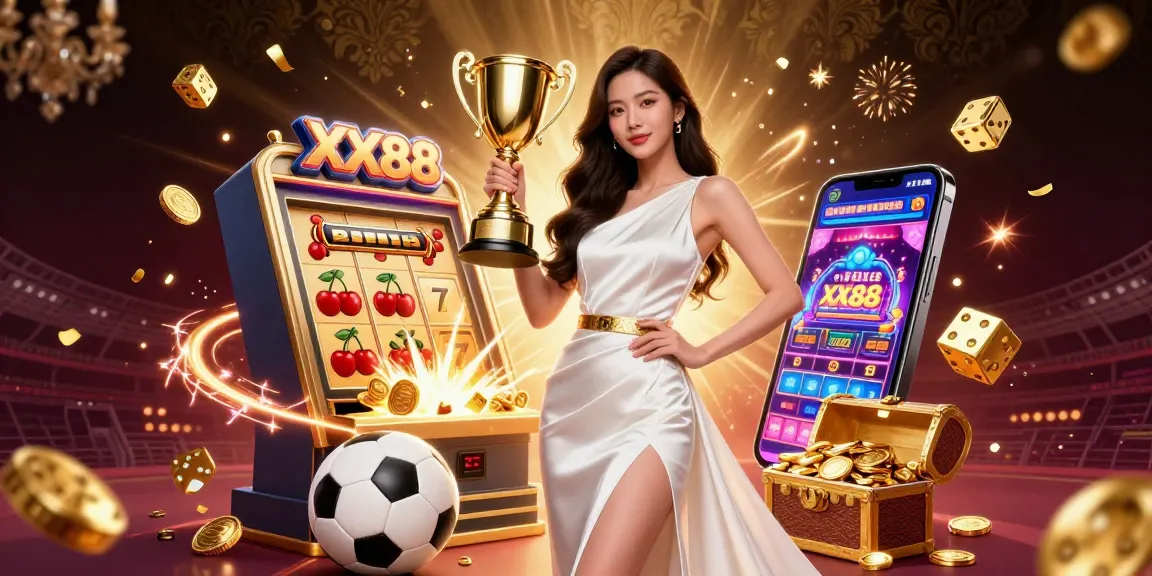 Celebrate winning strategies at XX88 with our vibrant illustration of sports betting excitement.