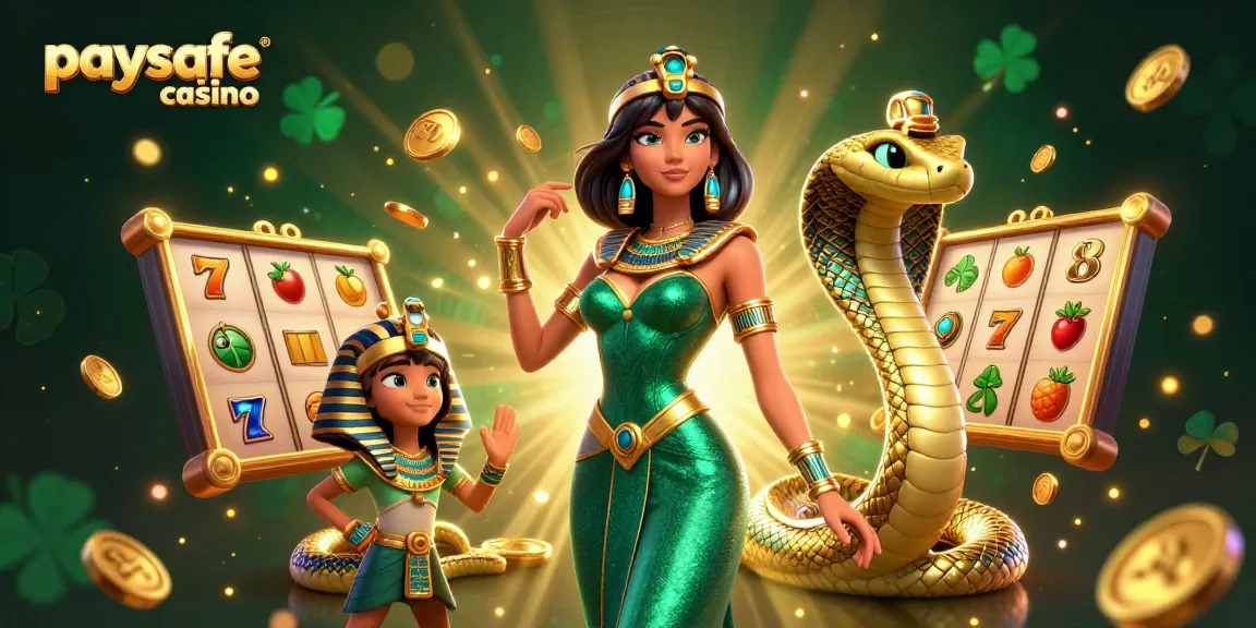 Spiele Slots in einem Paysafe Card Casino mit 3D-Charakteren und animierten Spielelementen.