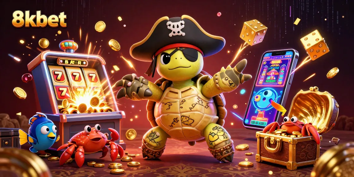 Win big with exciting features in the 8xbet casino gaming scene with vibrant characters and treasure.
