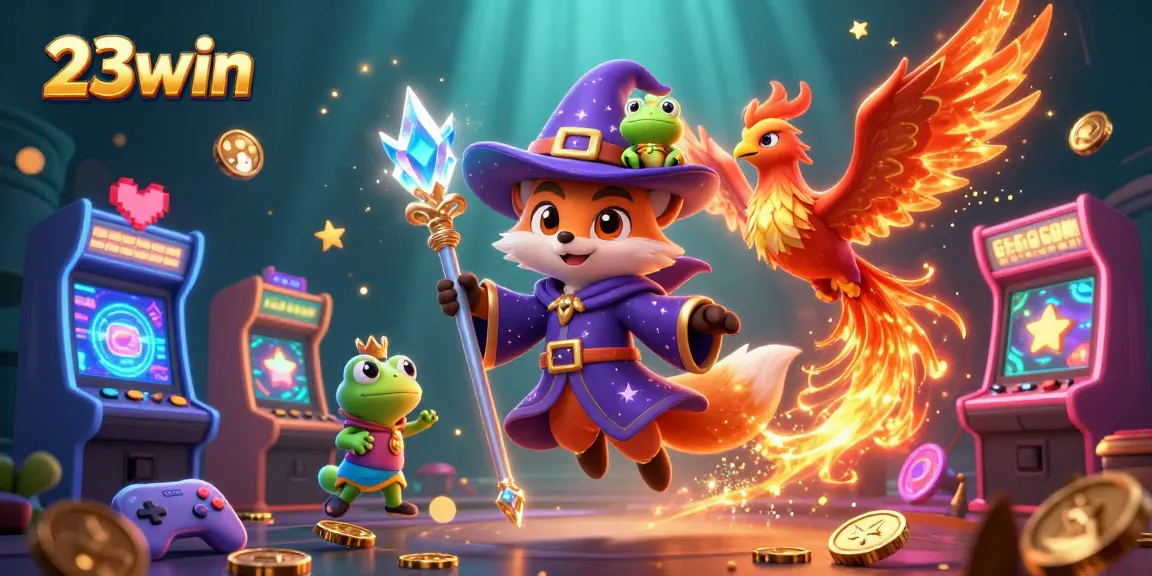 Engage in thrilling gameplay at 23win with magical characters and vibrant casino elements.
