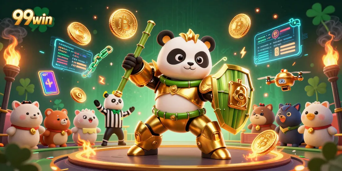 Engage in thrilling gaming action at 99win with vibrant animations and crypto elements