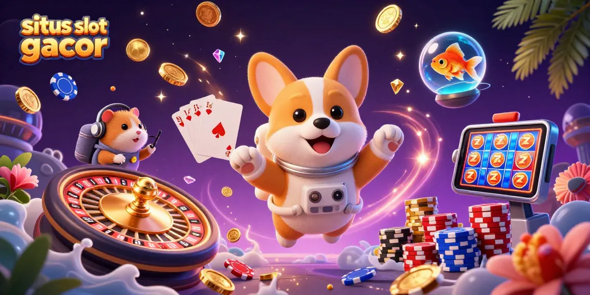 Play slot games at situs slot gacor with exciting characters and action within a vibrant casino atmosphere.