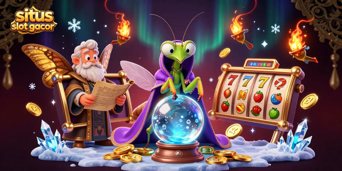 Situs slot gacor showcases thrilling slot games with colorful reels and vibrant symbols.
